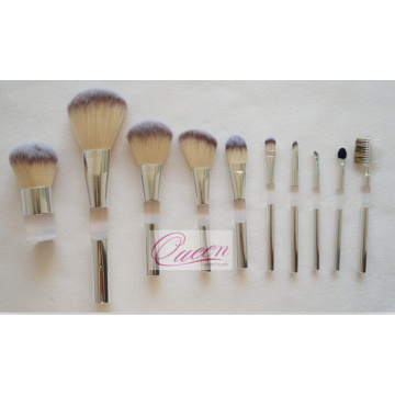 Special Design Acrylic Handle Nylon Hair Professional Makeup Brush Set